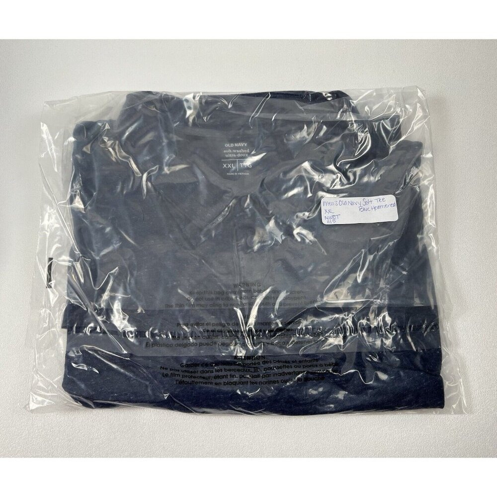 Old Navy Mens Golf Shirt Short Sleeve Navy Heathered Soft Washed NWOT - Picture 11 of 11